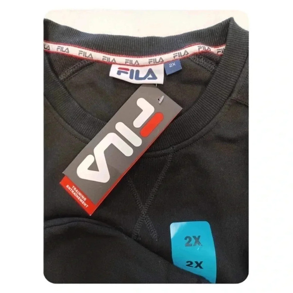 FILA Black Crewneck Sweatshirt Size  XXL - Picture 3 of 7